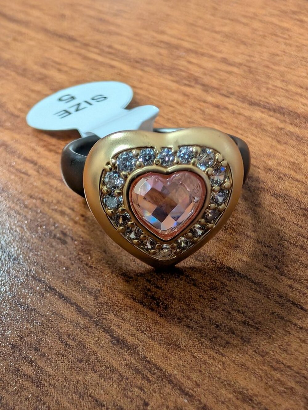 Bomb Party Matte gold Noble Grace Ring - Size 5
